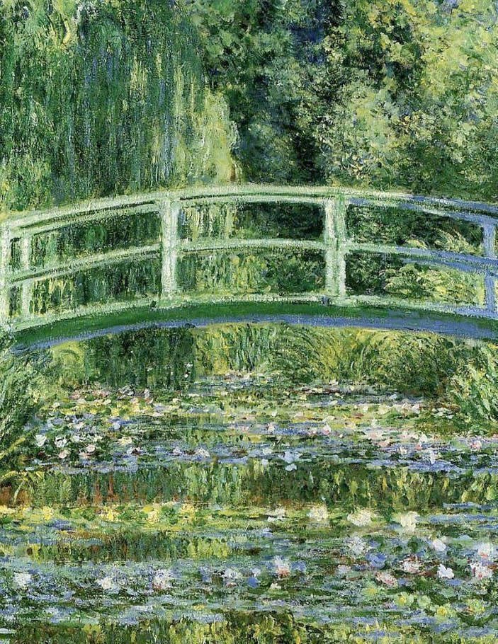 whistlingpetals's tweet photo. shades of green in claude  monet's paintings (french, 1840-1929) https://t.co/8m5Iar6x95