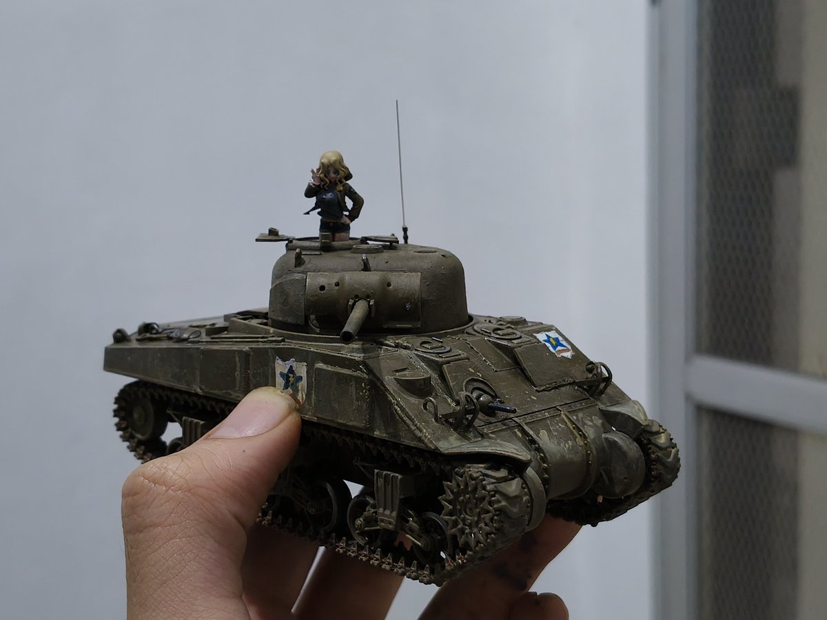 daldalmodel's tweet photo. Finally done with Kay's Sherman! https://t.co/KIgvuoGi4H