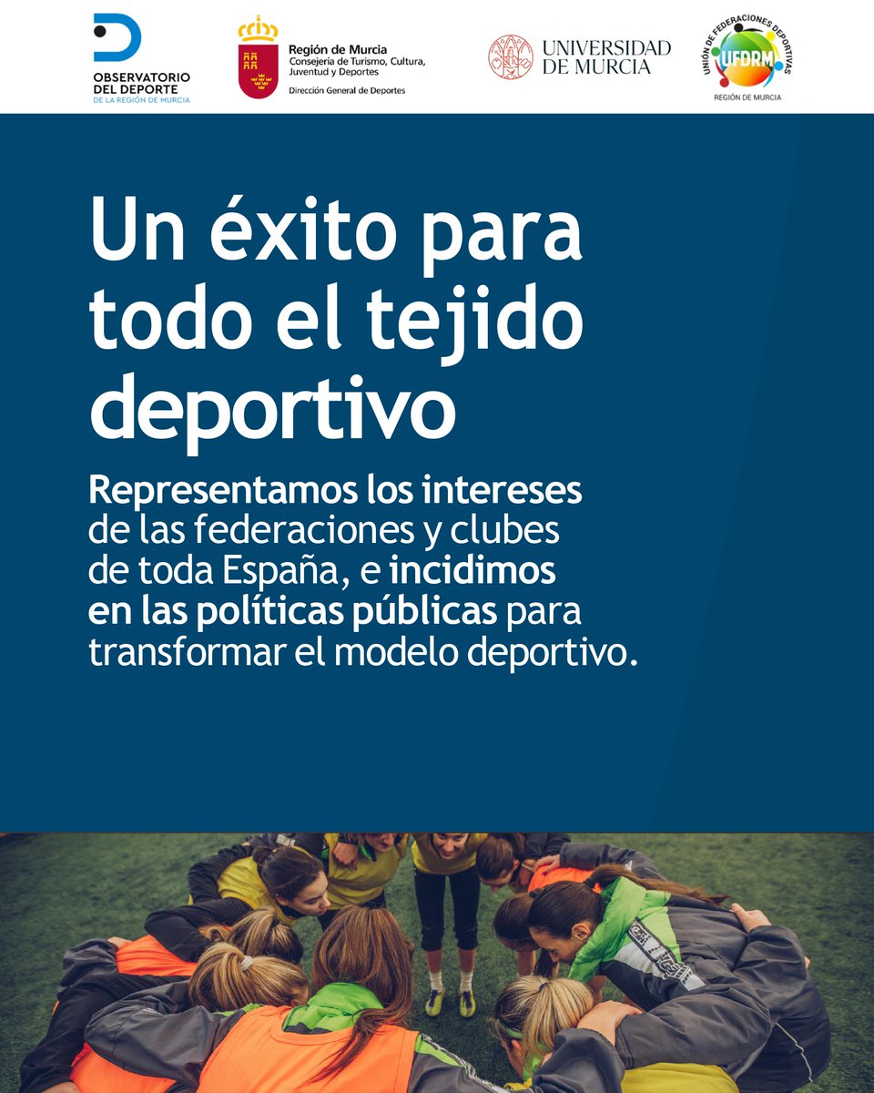 ObsDeporteRM's tweet photo. Esta medida ha tenido un impacto directo en clubes y federaciones: ✅ 3.549.691,21 € de ahorro en la Región de Murcia ✅ +30% de crecimiento de la ocupación ✅ Más contrataciones y ampliación de jornadas ✅ Menos precariedad laboral ✅ Más profesionalización y seguridad jurídica https://t.co/Liib1Dmw8A