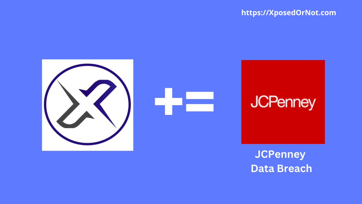 XposedOrNot's tweet photo. @XposedOrNot  += JCPenney Data Breach

The JCPenney #databreach occurred in June 2026 when the retail department store chain was allegedly breached as part of the ShinyHunters "pay or leak" campaign. The incident exposed 879K unique email addresses and associated customer information.
