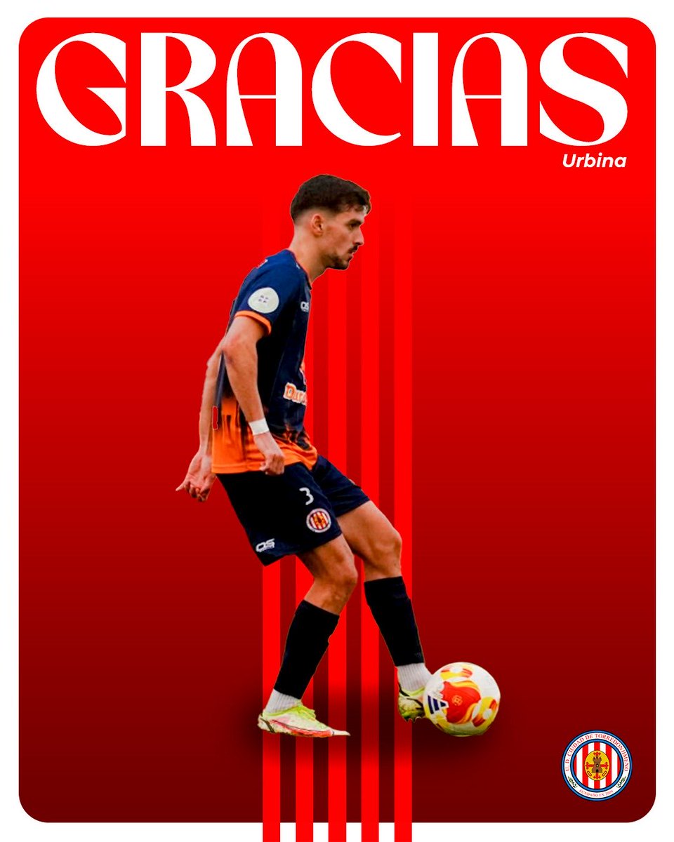 UDCTOFICIAL's tweet photo. 🔴 𝙊𝙁𝙄𝘾𝙄𝘼𝙇 / Urbina deja de ser jugador de la UDC Torredonjimeno 

Tras dos temporadas, Urbina y la UDCT separarán sus caminos. Desde el club le deseamos mucha suerte en su futuro tanto a nivel profesional como personal

Gracias Urbina defender nuestro escudo como si fuera tuyo, un toxiriano para siempre ❤️🤍
