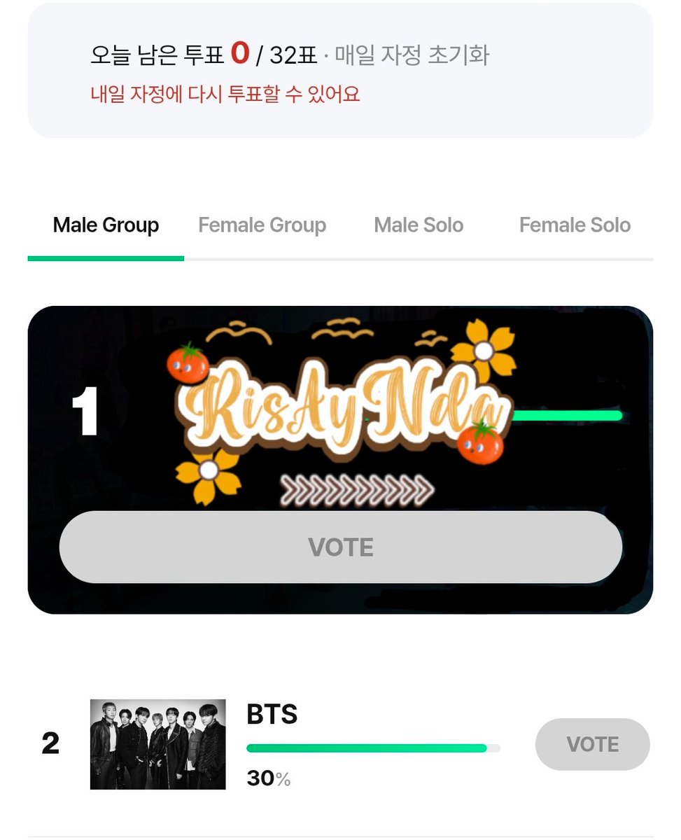 ayluv_u31's tweet photo. Jangan lupa vote #BTS

Billboard Top K-Artists Male Group  
🔗 https://t.co/2agPdGrlt4

Super Bowl Halftime Show 2027: Vote for Who Should Perform  
🔗 https://t.co/tIT4Eb2igK https://t.co/4lxOmLDSHN