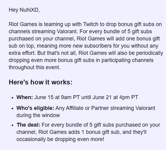 Nuhixdd's tweet photo. Wow @Twitch Thanks for letting me know about this AWESOME EVENT 3 DAYS IN. Why not email about this like a week in advance???? 
Not everyone is streaming full time on your platform 🙃 https://t.co/FrfD5Ks9JA