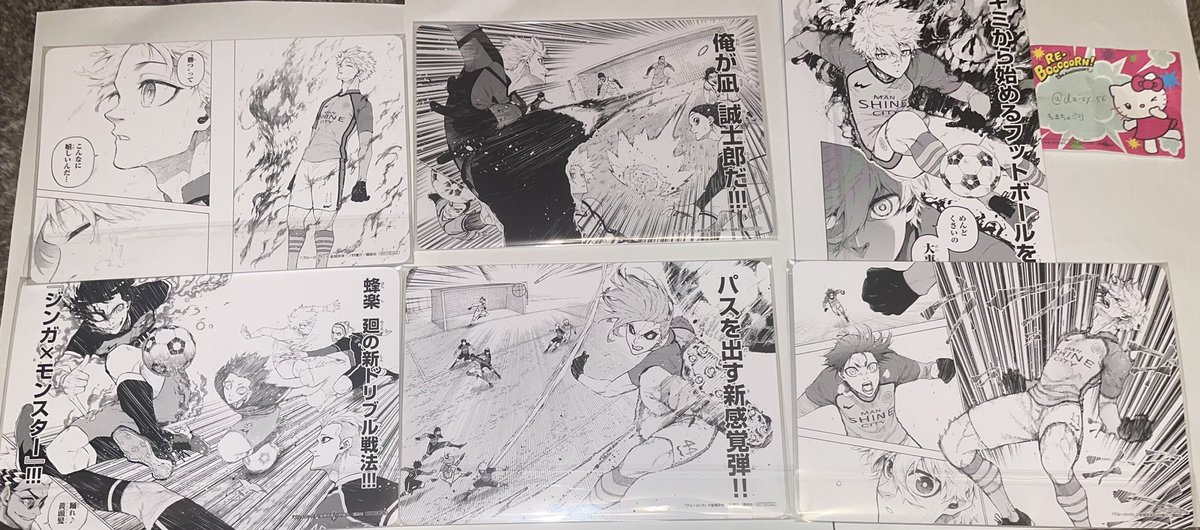daisy_56's tweet photo. アニメイト ブルーロック 39巻 38巻 発売記念フェア 特典 ドン・キホーテ コラボ アクブロ 交換のみの募集

譲→ビジュアルボード 
38巻 凪 39巻 凪 凪&amp;玲王 蜂楽 千切
アクリルブロック 凪 蜂楽 國神

求→38巻 潔&amp;カイザー 39巻 カイザー (凛1点のみ探しています)
アクブロ カイザーのいる絵柄 https://t.co/H5r4cenaou