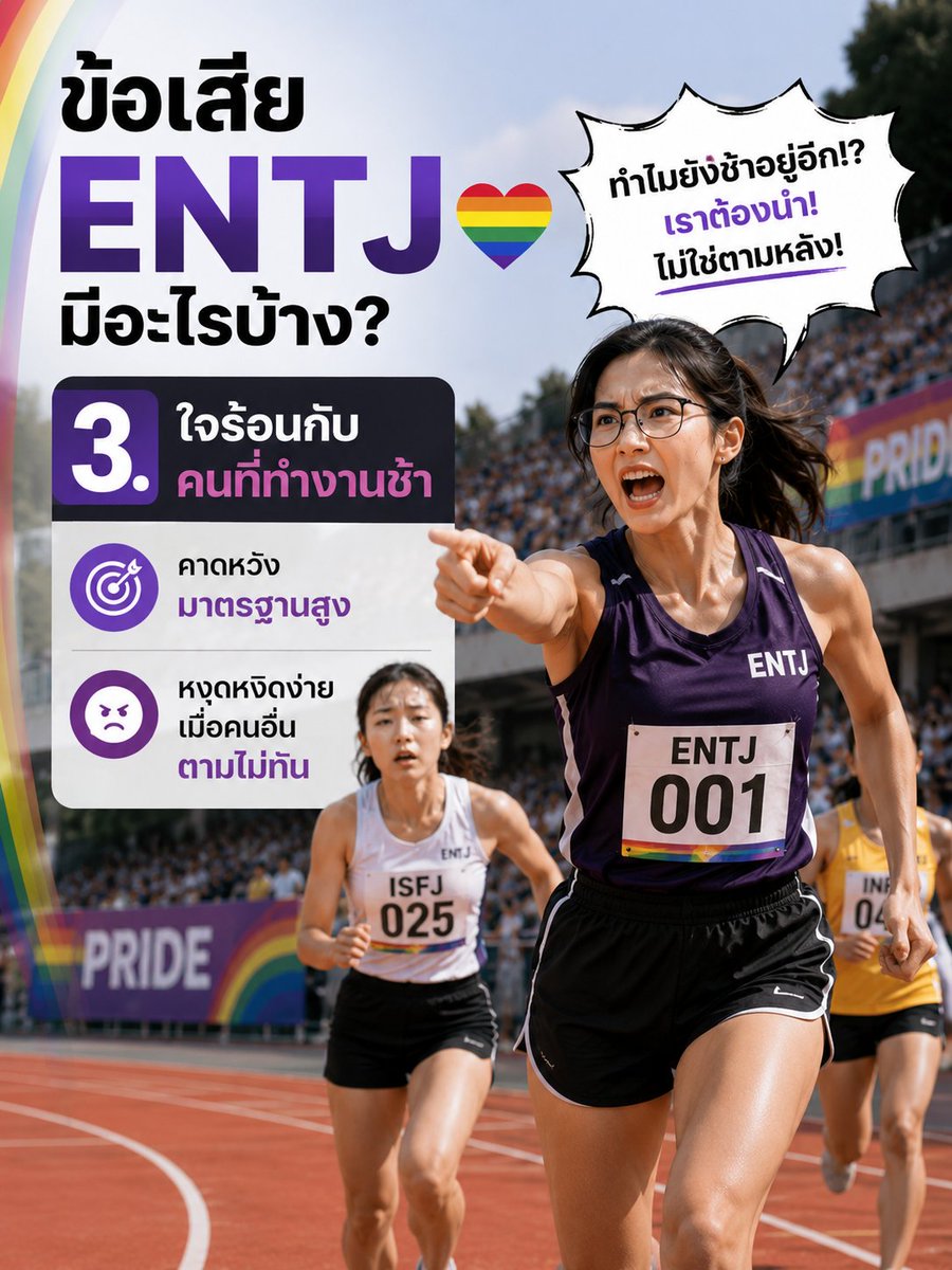 Shareshare5656's tweet photo. 8 จุดอ่อนของ ENTJ
#mbti #mbtisignal #entj 
หมายเหตุ: ข้อมูลดังกล่าวไม่ใช่คำตัดสินว่า ENTJ จะเป็นคนประเภทนี้ทั้งหมด อาจมีด้านอื่นๆ เข้ามาเกี่ยวข้องด้วย 
ไม่ควรตัดสินและเชื่อข้อมูลทฤษฏีทั้งหมดเด็ดขาด https://t.co/LCIDCDx0Uv