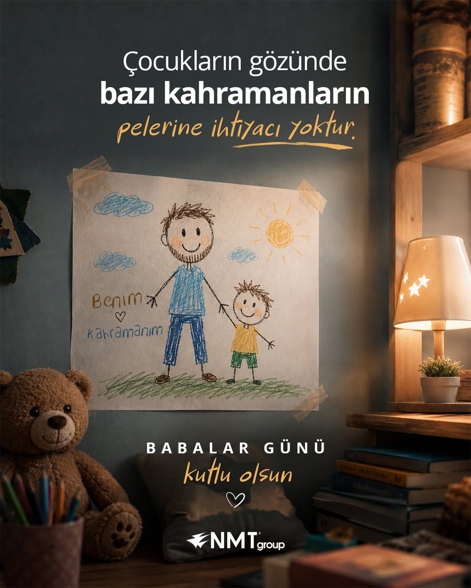 NMT__Group's tweet photo. Bazı kahramanların pelerine ihtiyacı yoktur.

Sevgileri, emekleri ve sonsuz destekleriyle hayatımıza değer katan tüm babaların Babalar Günü kutlu olsun.

#NMT #NMTGroup #BabalarGünü https://t.co/VuoQydy1gV