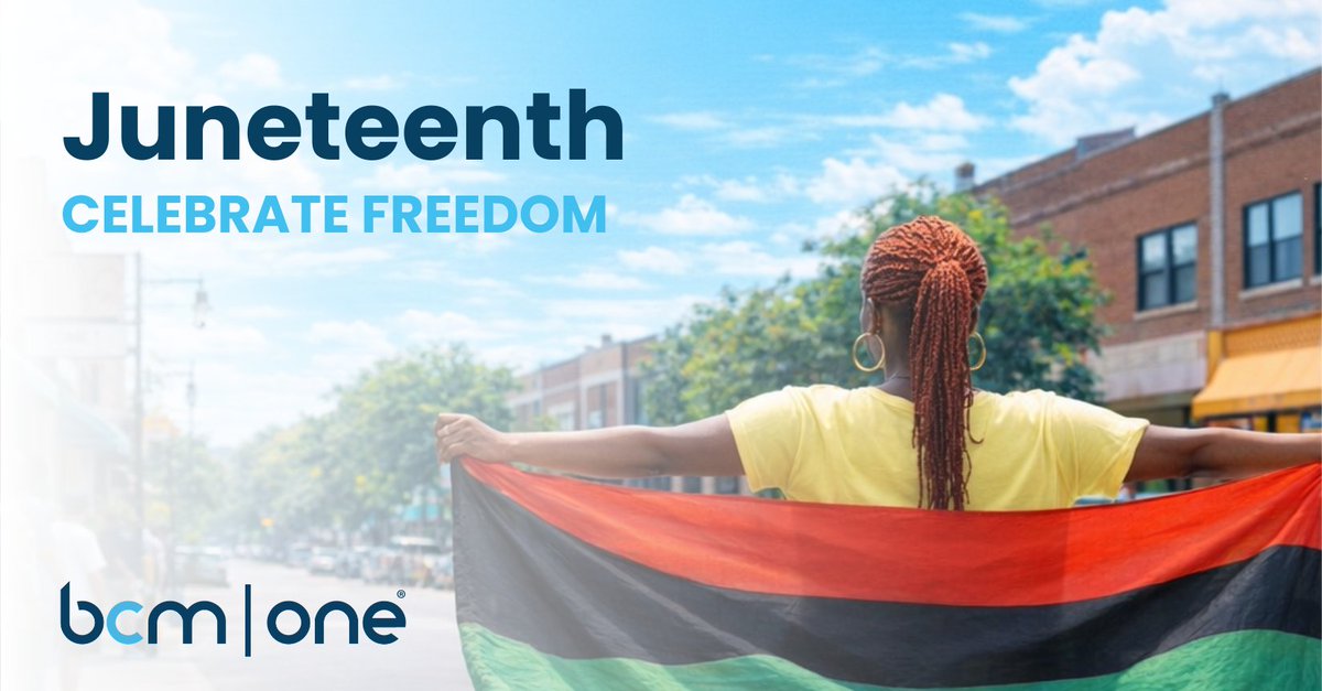 bcm_one's tweet photo. Today we celebrate Juneteenth, a day of freedom, resilience, and reflection.

Wishing our employees, partners, and customers a meaningful day. https://t.co/DOVSWNqJNk
