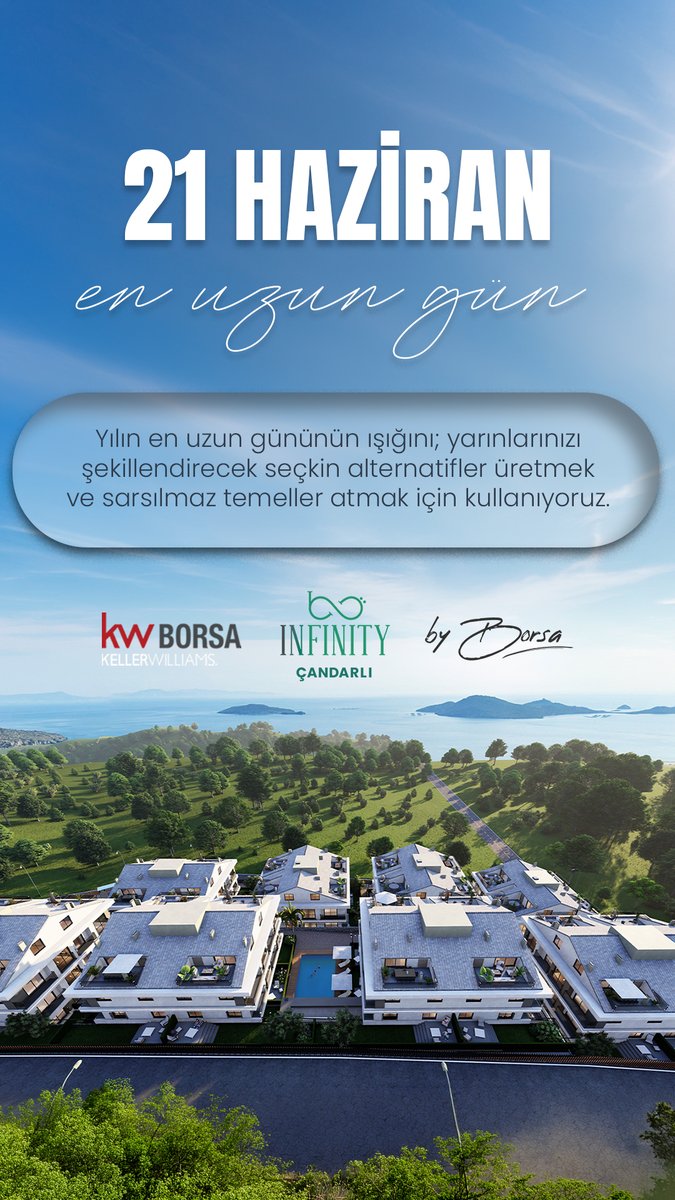 kw_borsa's tweet photo. En uzun gün, en büyük hedeflere ilham olsun. ☀️
21 Haziran’ın enerjisiyle; yeni projeler üretmeye, güçlü fırsatlar oluşturmaya ve geleceğe değer katacak yatırımlar için çalışmaya devam ediyoruz.
Bugün de yarın için üretiyor, geliştiriyor ve büyütüyoruz. https://t.co/K78iva4YUm