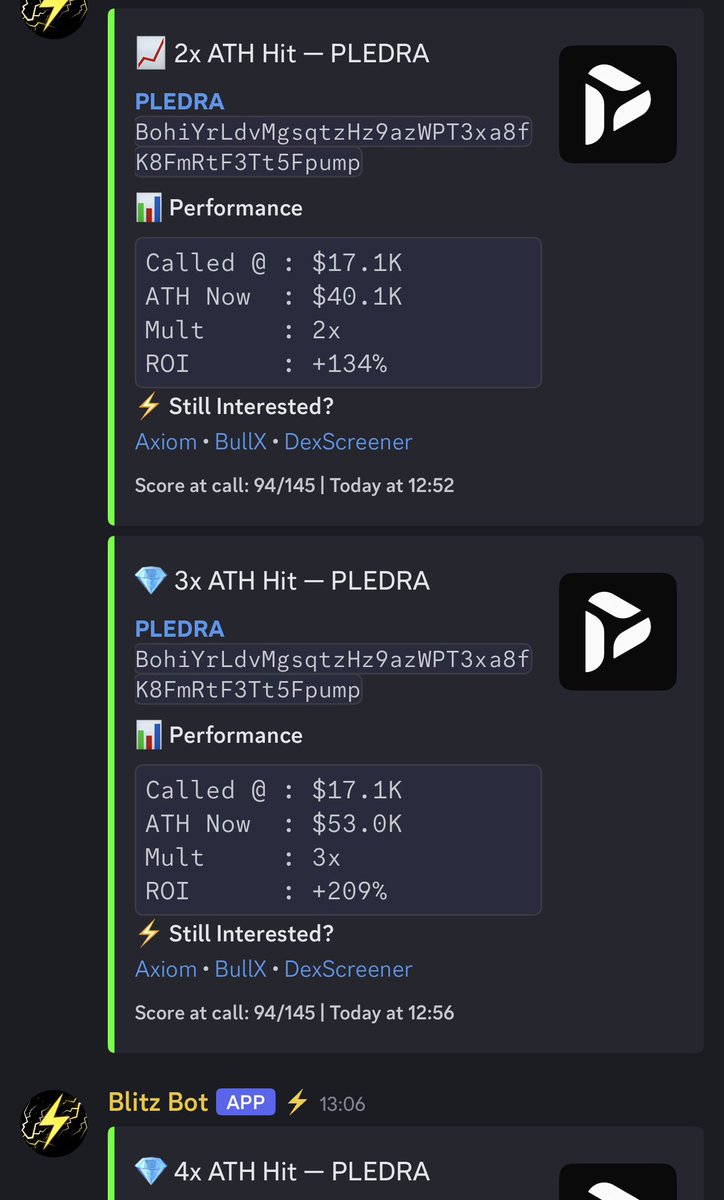 BlitzAlphaCalls's tweet photo. Alpha bot 🧪 is waking up 👀 🥱 

2x ✅ 
3x ✅ 
4x ✅ 

Still rising ✅ 🚀📈💰

Learn to count to 100 at BLITZ ⚡️ 🤣 ⬇️

https://t.co/d6QAHIYytT

solana:BohiYrLdvMgsqtzHz9azWPT3xa8fK8FmRtF3Tt5Fpump https://t.co/KMTFKrOfBz
