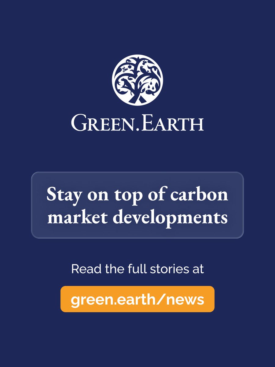 joingreenearth's tweet photo. 📊 𝗥𝗲𝗴𝘂𝗹𝗮𝘁𝗶𝗼𝗻, 𝗿𝗲𝗰𝗼𝗴𝗻𝗶𝘁𝗶𝗼𝗻, 𝗮𝗻𝗱 𝗿𝗲𝗮𝗰𝗵: 𝗰𝗮𝗿𝗯𝗼𝗻 𝗺𝗮𝗿𝗸𝗲𝘁𝘀 𝗺𝗼𝘃𝗲𝗱 𝗼𝗻 𝗮𝗹𝗹 𝘁𝗵𝗿𝗲𝗲 𝗳𝗿𝗼𝗻𝘁𝘀 𝘁𝗵𝗶𝘀 𝘄𝗲𝗲𝗸.

✅ Ukraine approved its first legal framework for Article 6 carbon credit issuance and transfer. 
✅ SBTi published the most significant update to its Corporate Net-Zero Standard to date, formally recognising carbon credits for the first time.
✅ Amazon opened its Sustainability Exchange to eligible UK businesses, marking the platform's first expansion beyond the US.  

Swipe through for the key details
👉 𝗙𝘂𝗹𝗹 𝘀𝘁𝗼𝗿𝗶𝗲𝘀 𝗮𝘁 𝗴𝗿𝗲𝗲𝗻.𝗲𝗮𝗿𝘁𝗵/𝗻𝗲𝘄𝘀

#CarbonMarkets #GreenEarth #Article6 #SBTi #CarbonCredits