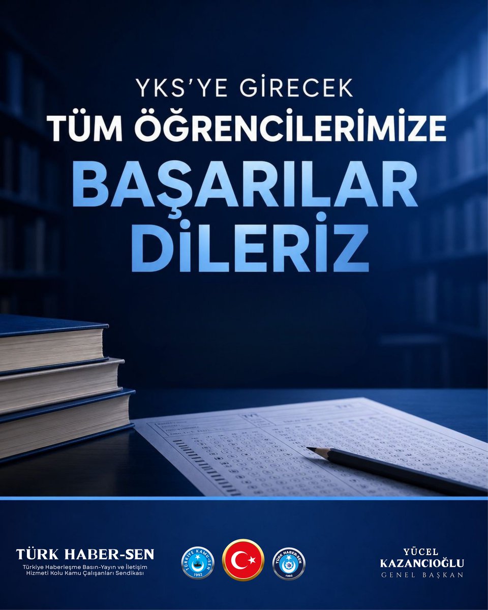 THABERSEN's tweet photo. YKS'YE GİRECEK TÜM ÖĞRENCİLERİMİZE BAŞARILAR DİLERİZ.

Geleceğe atacağınız bu önemli adımda tüm öğrencilerimize başarılar ve zihin açıklığı diliyoruz. https://t.co/rurPzVKqkn