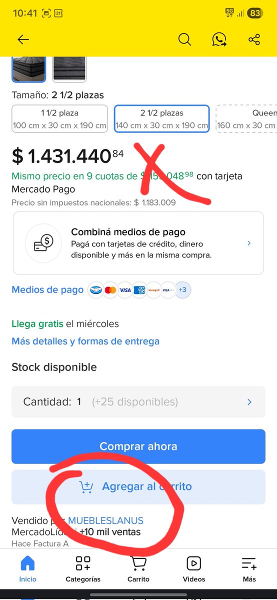 camillixi's tweet photo. Mismo vendedor, mismo producto y modelo, dos usuarios de la misma ciudad ambos meli+ y los precios totalmente diferentes.. Independientemente de la cantidad de cuotas Vergüenza y estafa!!
@MercadoLibre @marcos_galperin @defensadeconsu
#meli+ #mercadolibre https://t.co/tQteqm83j0