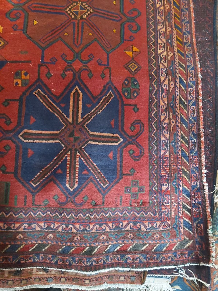 carpetdom's tweet photo. Afrohemian design isn't built with replicas.

It's built with pieces that have a story.

This 80-year-old tribal rug features bold geometric motifs, rich natural colors, and authentic hand-knotted character that no machine can reproduce.

DM for specs and trade pricing. https://t.co/31eDWr1W1I