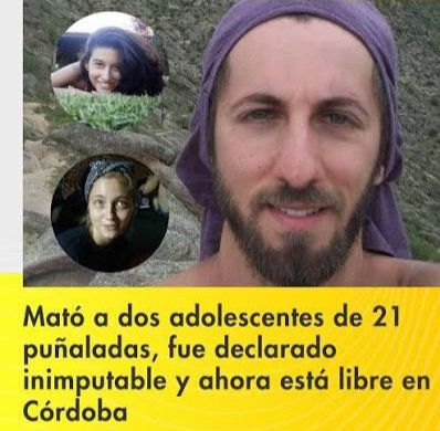 abrilcba_'s tweet photo. Este es Mariano Bonetto, asesinó a dos chicas en 2016 en una plaza porteña. La Corte acaba de confirmar que es inimputable y hoy este criminal está libre. No se puede entender tanta impunidad. https://t.co/O4uoOBiuf9