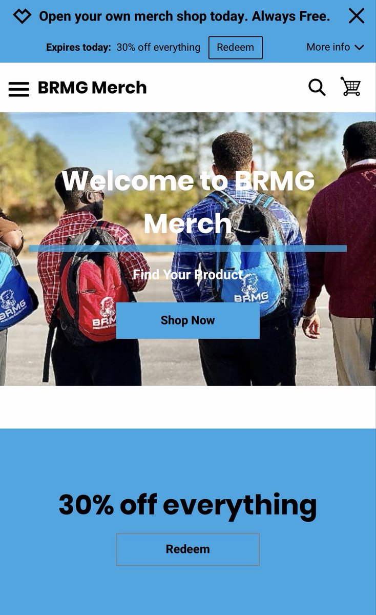 BNatural82's tweet photo. 🚨 30% OFF BRMG merch sale! 
⭐️ TODAY ONLY!! 😎 

🛒 https://t.co/Kmkxfjfbvq

#BRMG #sale #music #gaming #contentcreator #juneteenth https://t.co/hZQVUGFpb7