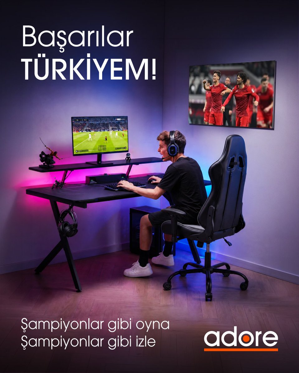 adoremobilya's tweet photo. Maç keyfini Adore Gaming ile taçlandır! ⚽

Sahadaki büyük mücadele başlamadan hemen önce, ekran karşısındaki en konforlu yerini al.

İster dev turnuvayı izle, ister sanal yeşil sahalarda kendi efsaneni yaz... 🎮⚡

🛒 https://t.co/MMlpglDfQM

#adore #türkiye #dünyakupası https://t.co/iLphWpr89P