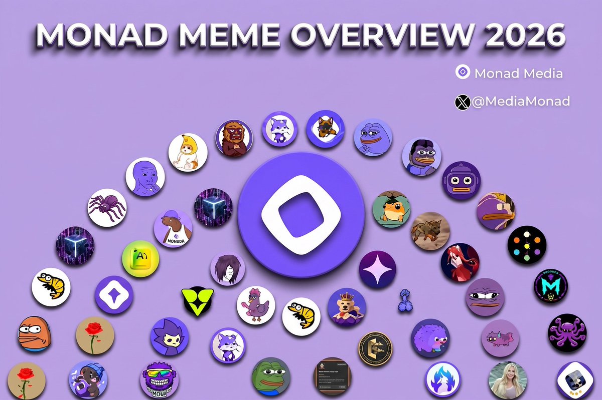 psalmuhear's tweet photo. MONAD MEME OVERVIEW 2026

The Monad meme ecosystem is growing fast.

From OG communities to emerging meme projects, builders and creators are shaping one of the most active cultures in crypto.

Which Monad meme project are you most bullish on??? https://t.co/tvnqYZgg7U