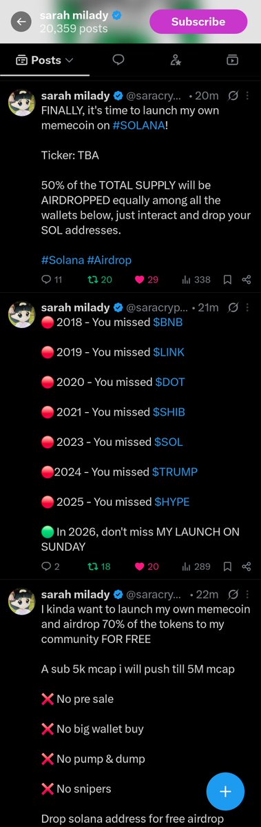 cartxely's tweet photo. @saracrypto_eth EhADeqrRYiFpaKgqeh5i4ZAMfbbuCTTtzMAFtmTn6Fj1 https://t.co/Gzq92xFSZC