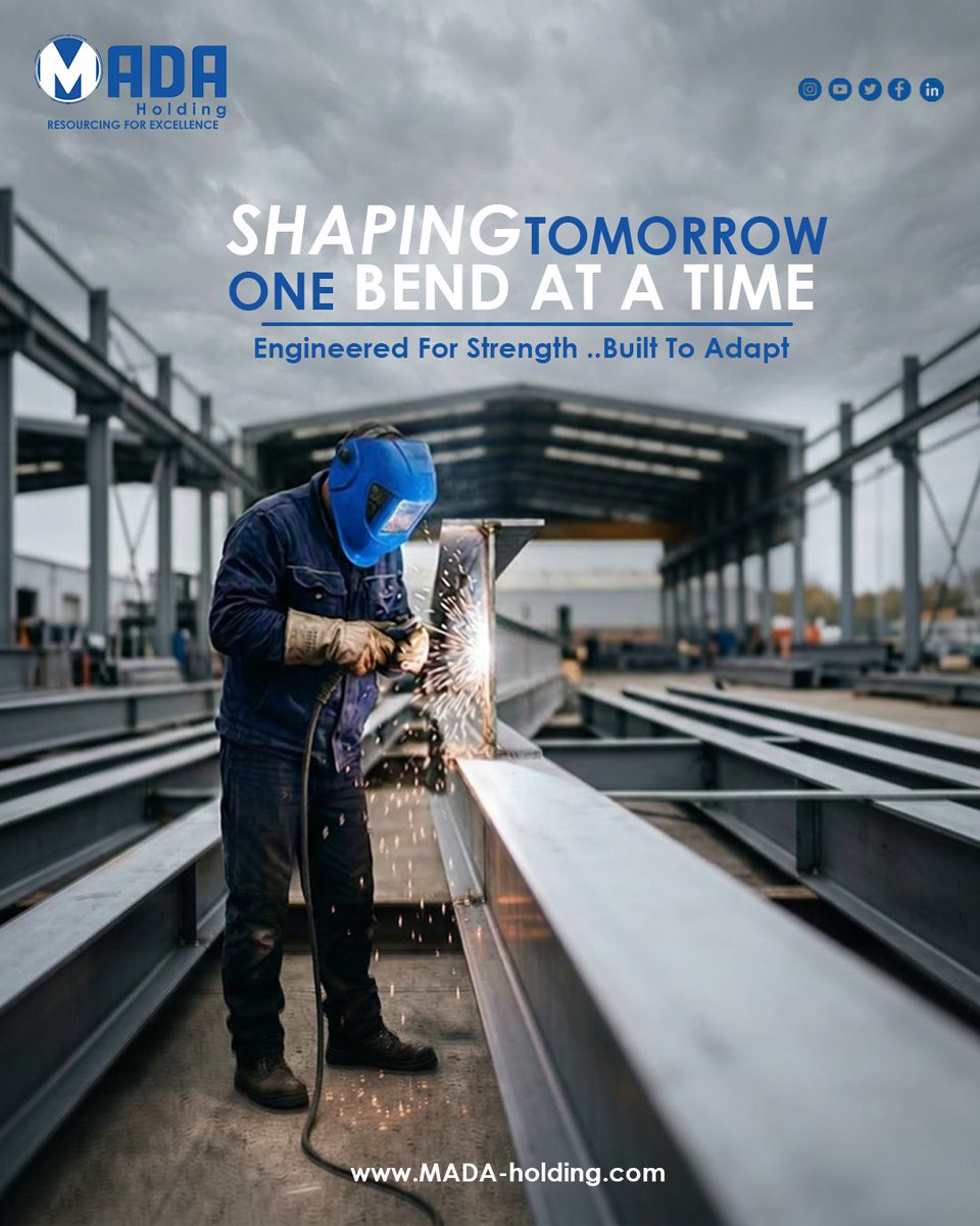 HoldingMada's tweet photo. Shaping Tomorrow, One Bend At A Time✊ 

At MADA Holding, We Believe That Lasting Infrastructure Begins With Materials Designed To Perform Under Every Challenge🔗 

Combining Flexibility, Structural Strength, And Engineering Excellence, https://t.co/07GgfnertX