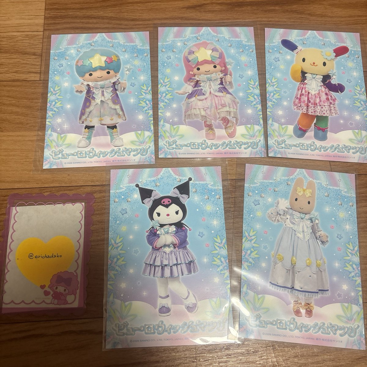 erichadako's tweet photo. PUROSPRINGPARTY 春パレ
ピューロウィッシュマツリ
スペシャルグリーティング
有料グリ ポストカード 
交換

譲)クロミ、キキ、ララ、こマロンクリーム、ウサハナ

求)画像2 マイメロ、マイスウィートピアノ
※纏めて優先

都内手渡し、後日ピューロ手渡し>郵送
お気軽にお声掛けください。 https://t.co/JicN9nJXUL