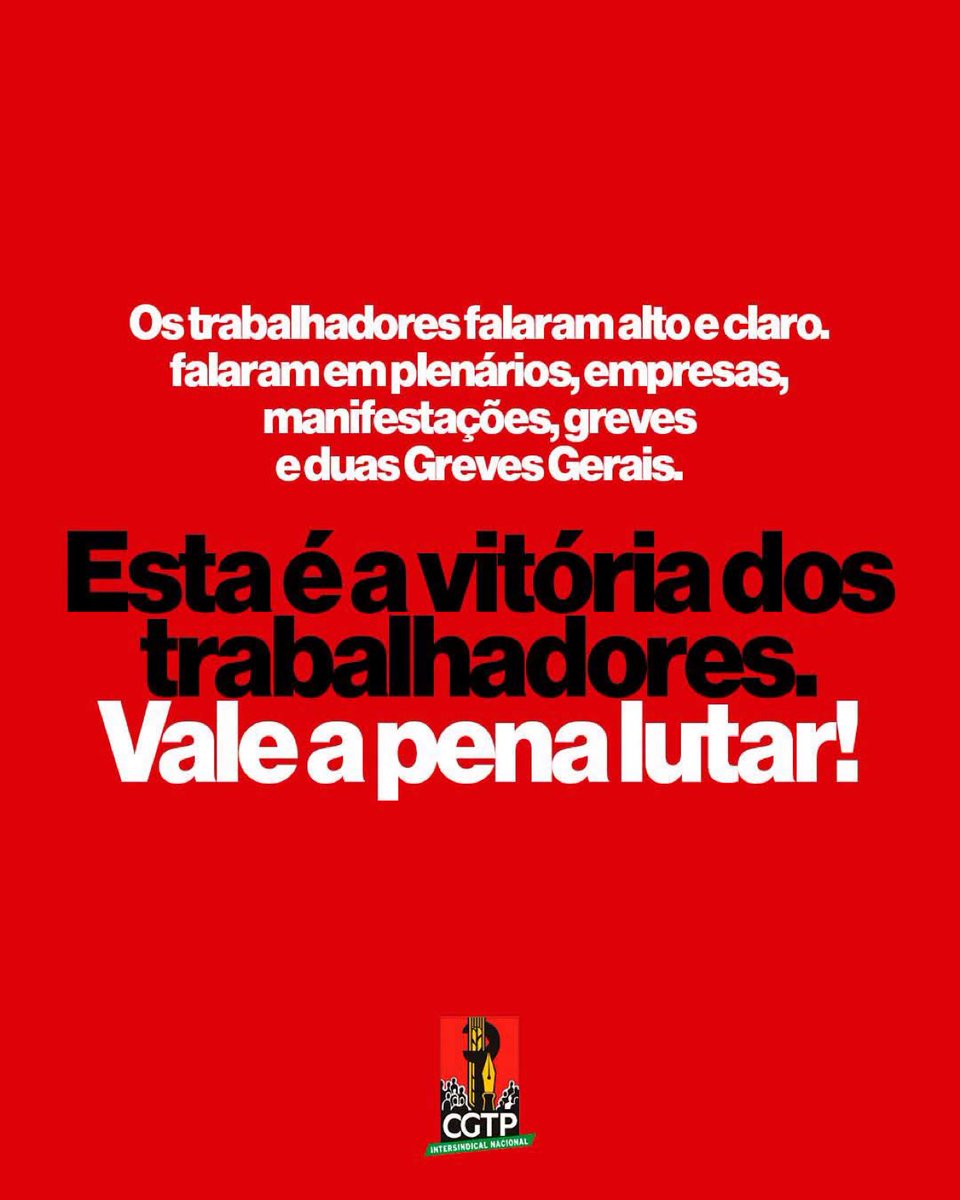ciudadfutura's tweet photo. Victoria de la clase trabajadora y del movimiento sindical en Portugal. La movilización con asambleas, manifestaciones y dos huelgas generales desemboca en la retirada de la Reforma Laboral antiobrera que el Gobierno pretendía imponer. https://t.co/lafieCyzi6