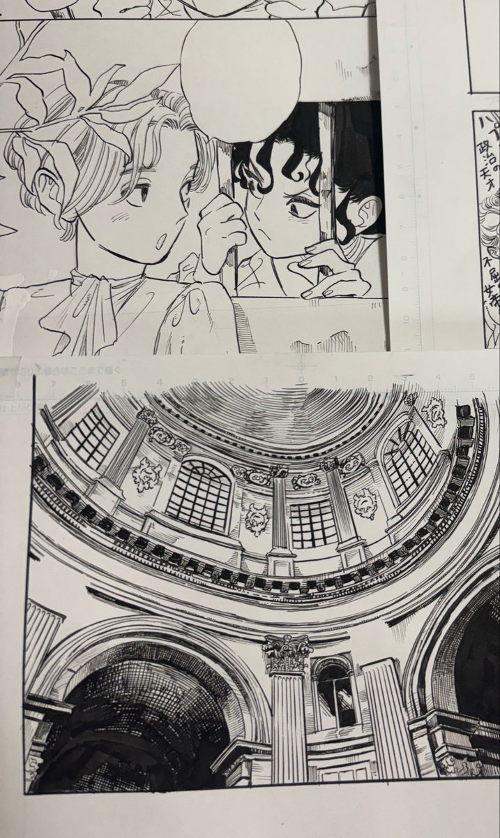 natsukosama's tweet photo. 小さい子のぱやっぱやの髪の毛は丸ペンでないと描けない！

キラキラお目目も、ふくふくほっぺも…

つけペンの線あればこそ！

アナログ画材の線は本当に綺麗で、難しいから飽きない、ずっと楽しい気持ちで描ける

そして何より拡大しないで描けるのでめっちゃ時短である！

みんな、画材屋さんに行って原稿用紙とつけペンとインク買って好きなキャラいっぱい描こう〜