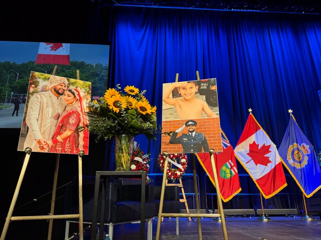 Tim_IQBAL's tweet photo. Yesterday, I joined thousands of Brampttonians and Ontarians in paying tribute to OPP Provincial Constable Tarun Bali and honouring a life defined by service, courage, and sacrifice.

Constable Bali's unwavering commitment to protecting others and serving his community will never be forgotten. Our thoughts and prayers remain with his family, friends, and fellow officers during this difficult time.

May his legacy of service continue to inspire future generations.

#OPP #TarunBali #NeverForgotten #ServiceAndSacrifice