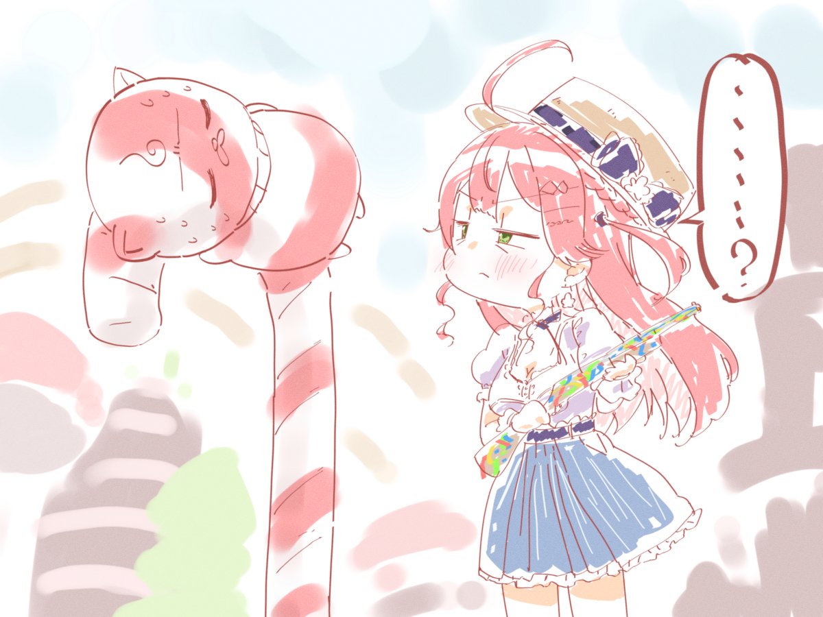 rei_wanomi's tweet photo. ここめっちゃみこちに見られてるのに全然気付かれてなかったの草だった🍭
#miko_Art #みこなま https://t.co/taDemkAoDC