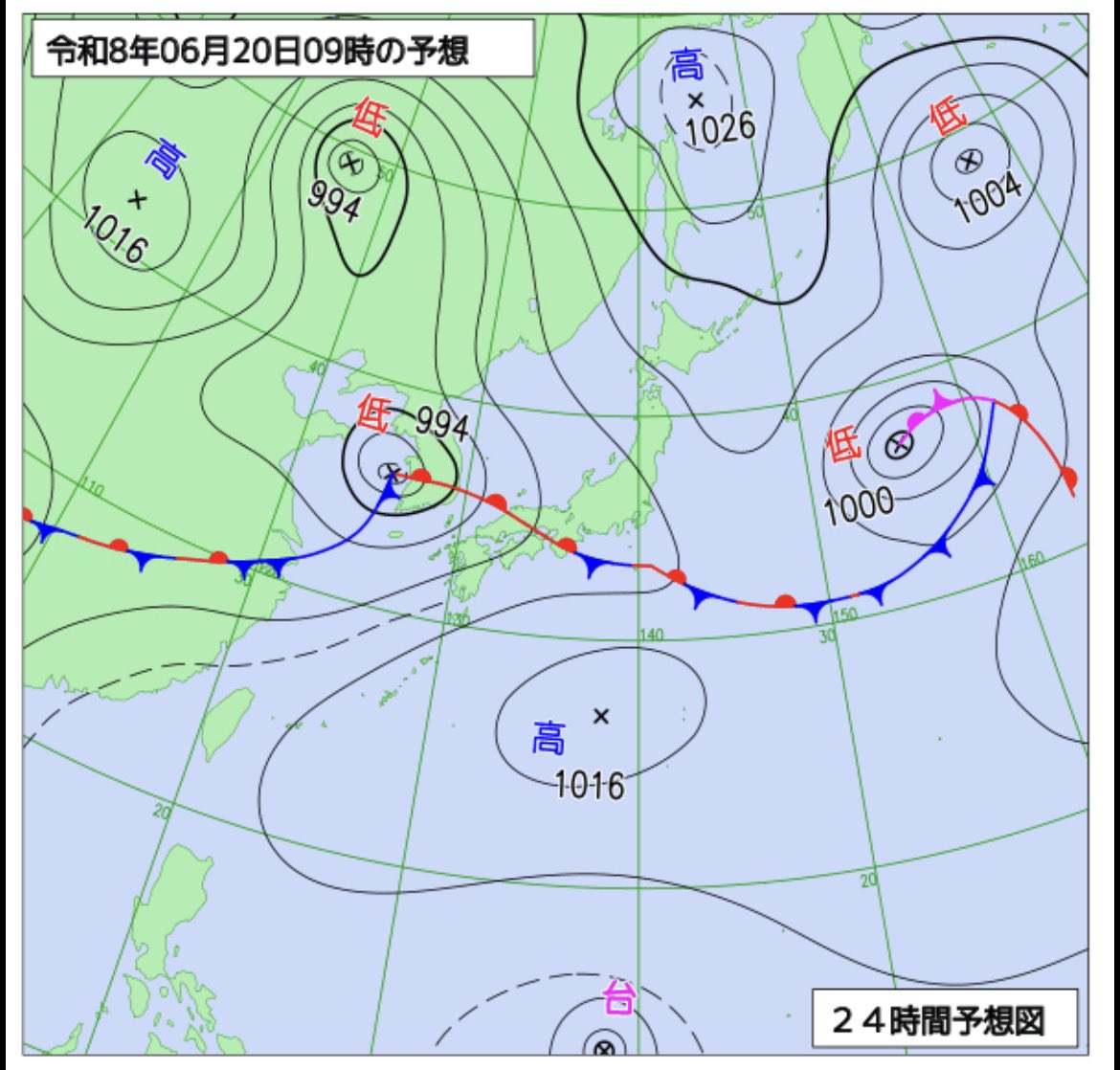 tenki_saita's tweet photo. 宇宙をつなぐ 
#シームレス天気予報 【19日22時】
あす20日(土)九州から東海は午前から雨☂️午後は北陸や関東も雨☂️激しく降る所も☔️
最高気温は、今日より低く、25〜30℃が多い

🌞 今後数日間、地磁気活動は静穏の予想🌏日常生活への影響は、しばらくない見込み

👀(日)にかけて北陸で大雨⚠️
#宇宙天気