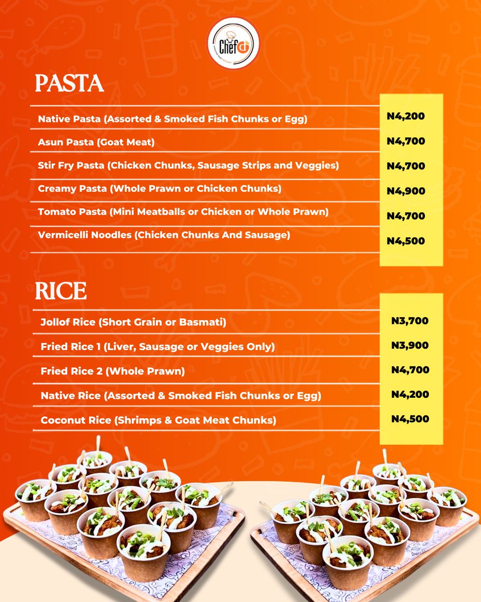 ChefD_ng's tweet photo. The After Party Menu 👇🏽 https://t.co/evuK3XyBSP