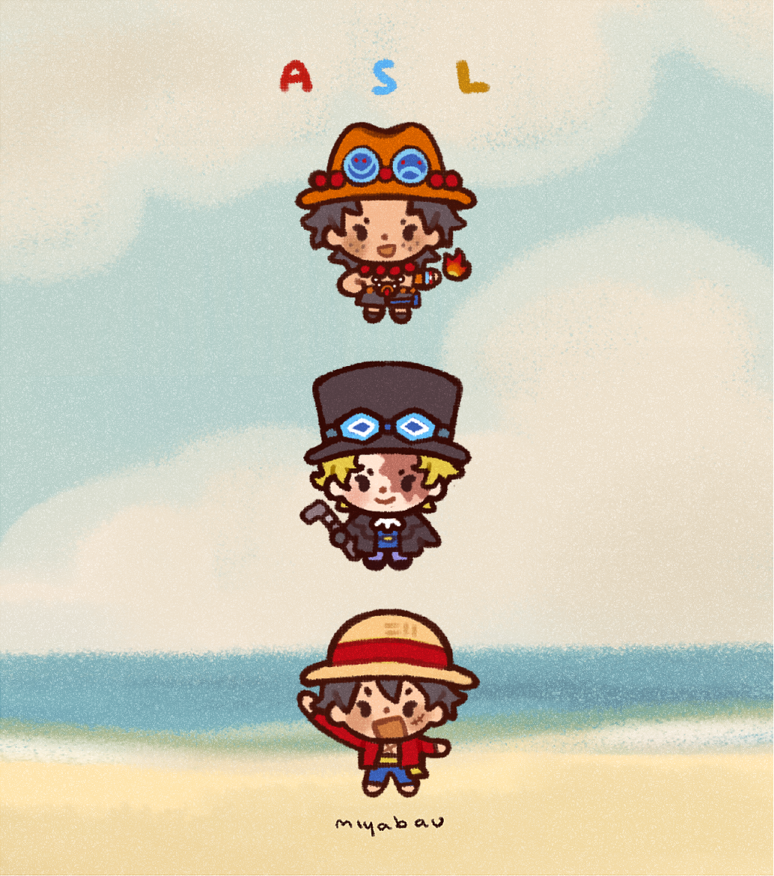 miyabau's tweet photo. [art/op] ace-sabo-luffy https://t.co/NwAn931csy