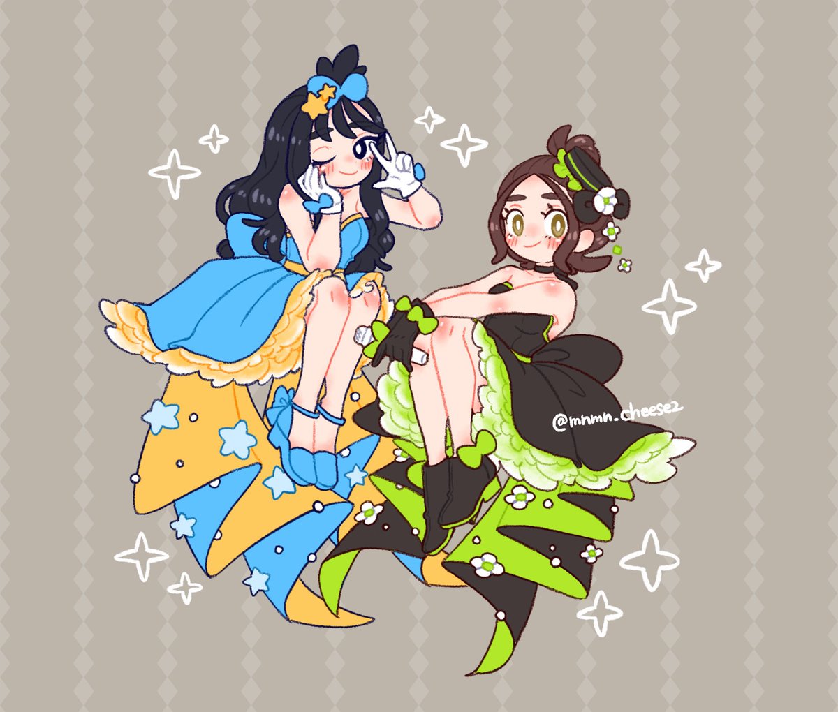 mnmn_cheese2's tweet photo. 🏷️2026年自分が選ぶ今年上半期の4枚
特に楽しく描いたやつ！ https://t.co/A5oXQHN9Vv