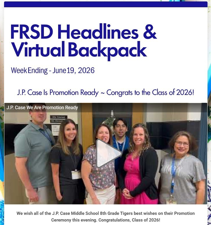 RFIShuskies's tweet photo. Happy Last Day ~~~ Hooray! Please click to view our end-of-year Headlines &amp; Virtual Backpack.
https://t.co/Ppo9JHjgOT

Wishing all of our graduating 8th Graders the best of luck at Promotion tonight.  Have a safe and joyful summer! https://t.co/bH1S9a74Cd