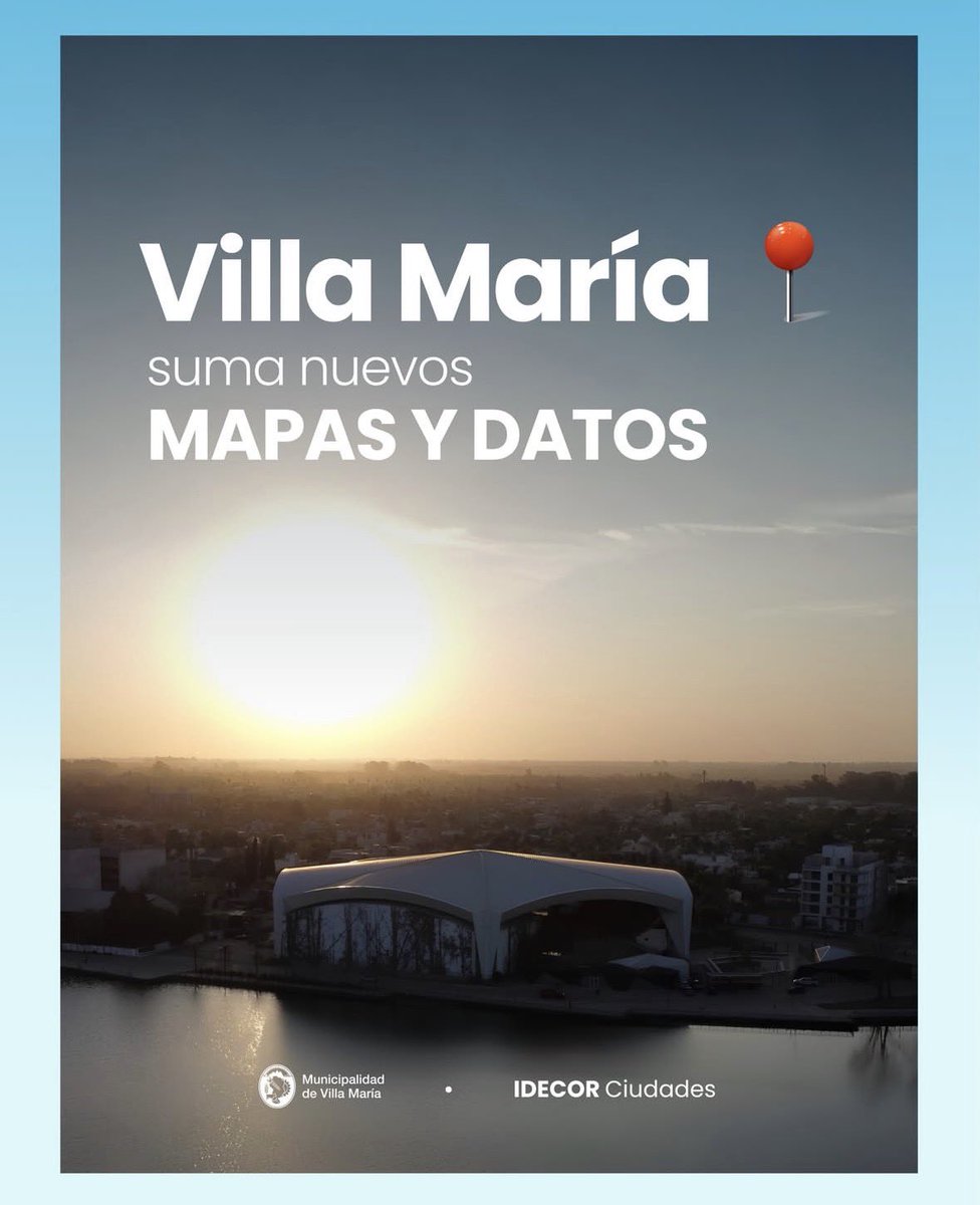 vnavarroalegre's tweet photo. Planificar una ciudad también es contar con información precisa y accesible.
#VillaMaría incorporó nuevos mapas de Patrimonio Urbano y Usos del Suelo a #IDECOR, la Infraestructura de Datos Espaciales de #Córdoba, y actualizó su mapa de Infraestructura y Servicios. Hoy nuestra ciudad cuenta con seis cartografías abiertas que permiten consultar datos sobre barrios, patrimonio, espacios verdes, transporte, redes de agua, gas, cloacas y normativas urbanas.
Estas herramientas fortalecen la planificación, brindan mayor transparencia, facilitan proyectos públicos y privados y permiten que vecinos, profesionales e instituciones accedan a información territorial actualizada para pensar el presente y el futuro de Villa María.
Más información en https://t.co/vyWVTsadFK
#VillaMaría #IDECOR #DatosAbiertos #PlanificaciónUrbana #Patrimonio #Infraestructura #DesarrolloLocal
Detalles: https://t.co/mWG6tA7xN5