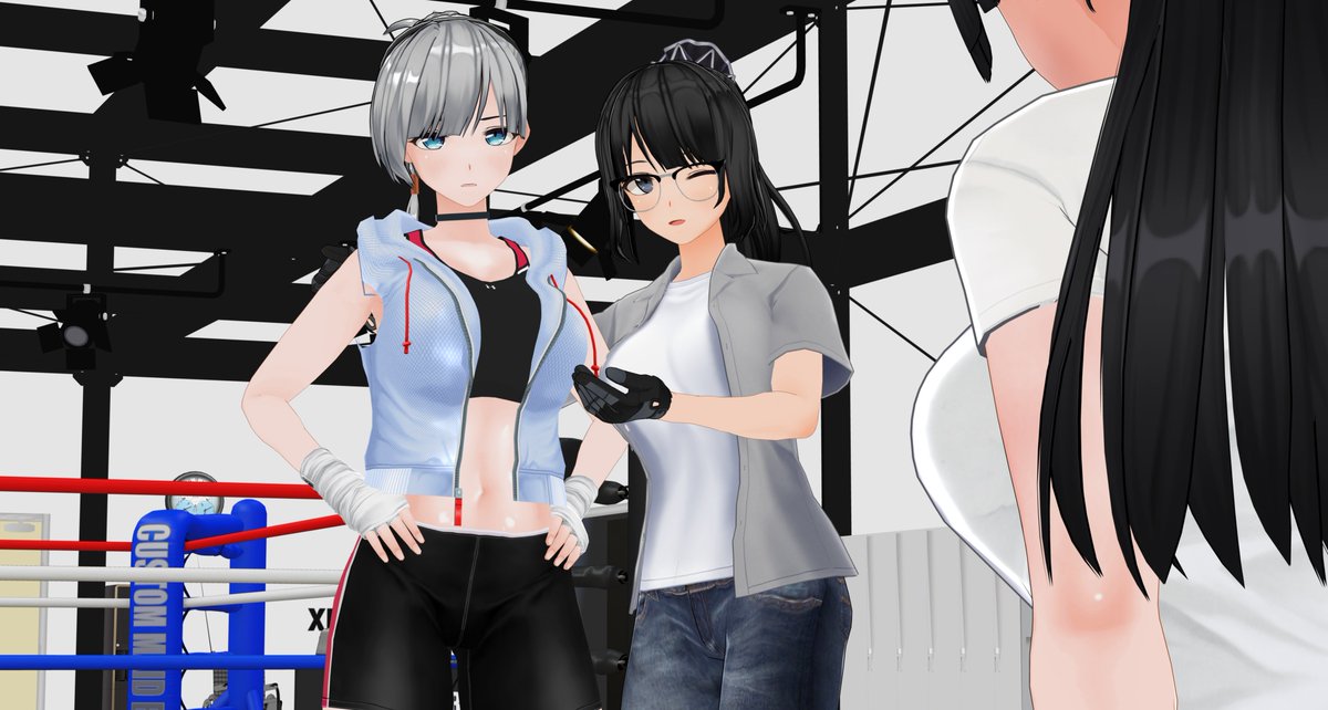 bravocontect_b's tweet photo. #COM3D2 
#カスタムオーダーメイド3D2  

rkgk                       

Miss reception show me around the gym, it's a good place to stay and training indeed...till Miss coach showed up...which seems like a serious person for me...

Guests:
@heyn327vault https://t.co/13B0q49EEW