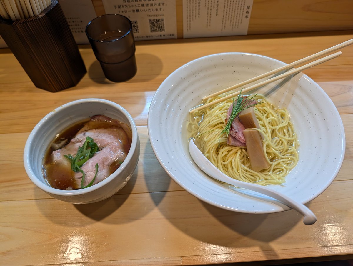 giwoka's tweet photo. つけ麺　晴 https://t.co/pfJiFxoXy1