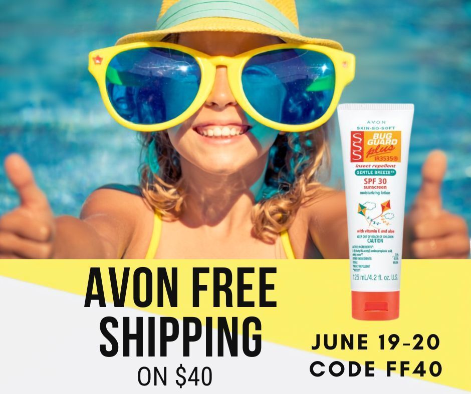 mauvemary's tweet photo. AVON FREE SHIPPING on $40+ ๐ Code FF40, today & tomorrow only! Stock up on summer Avon must-haves before it's gone ๐https://t.co/y7tZURq0Bz
#AvonSale #FreeShipping #SummerSale2026 #SummerEssentials #ShopSmall #DealsOfTheDay #SkinSoSoft #SummerVibes https://t.co/H0EI7thflr