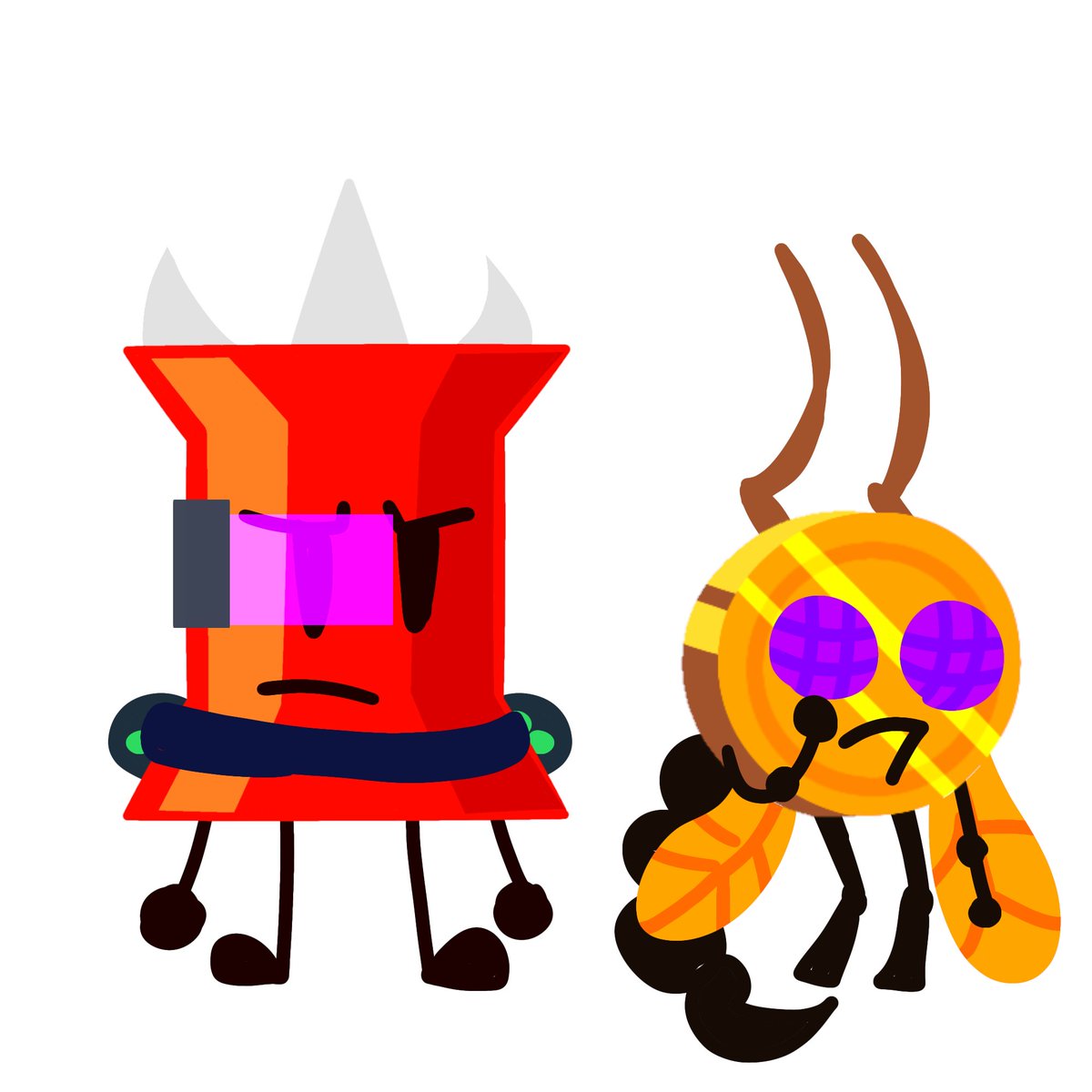 nosoydes2036450's tweet photo. This superheroe au  imade was jus an excuse to draw coiny as a bug ngl to you lmfao

#bfdi #osc #coiny #pin #coinpin https://t.co/CCRMIvd9z4