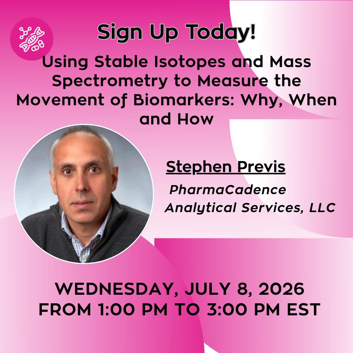Pittcon's tweet photo. Discover why biomarker levels vary!
Join Stephen Previs for Pittcon's online short course and learn how stable isotope tracers + mass spectrometry can uncover hidden biological pathways and explain unexpected biomarker results.
https://t.co/5Zp1hxKuZd

#Pittcon #OnlineShortCourse https://t.co/WOz9KJll5o
