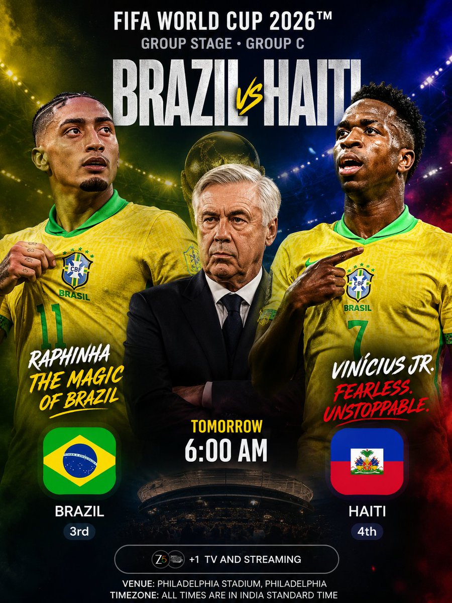 Akshaylal_s's tweet photo. 𝙈𝙖𝙩𝙘𝙝𝙙𝙖𝙮 
       𝘽𝙧𝙖𝙯𝙞𝙡🇧🇷 𝙑𝙨 𝙃𝙖𝙞𝙩𝙞🇭🇹
#fifaworldcup #cbf #brasil #neymar @TeamNey10 https://t.co/dxem25gOZW