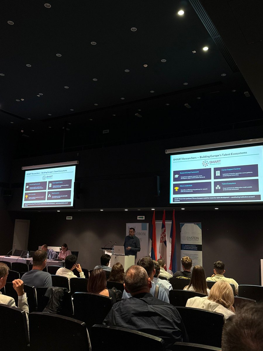 smartresearchEU's tweet photo. #SMARTResearchers at the EINSTEIN Project International Conference: From Local Excellence to Global Impact.

💡 The presentation showcased how #SMARTResearchers contribute to building sustainable talent ecosystems.

#HorizonEurope  #ResearchImpactEU https://t.co/q6xPTEyeyn