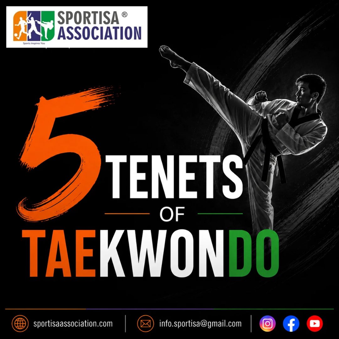 SportisaIndia's tweet photo. 🥋 Taekwondo is more than a sport - it’s a way of life.

Courtesy. Integrity. Perseverance. Self-control. Indomitable spirit.

Which tenet resonates with you the most? Let us know in the comments! 👇 https://t.co/19i5u23oPT