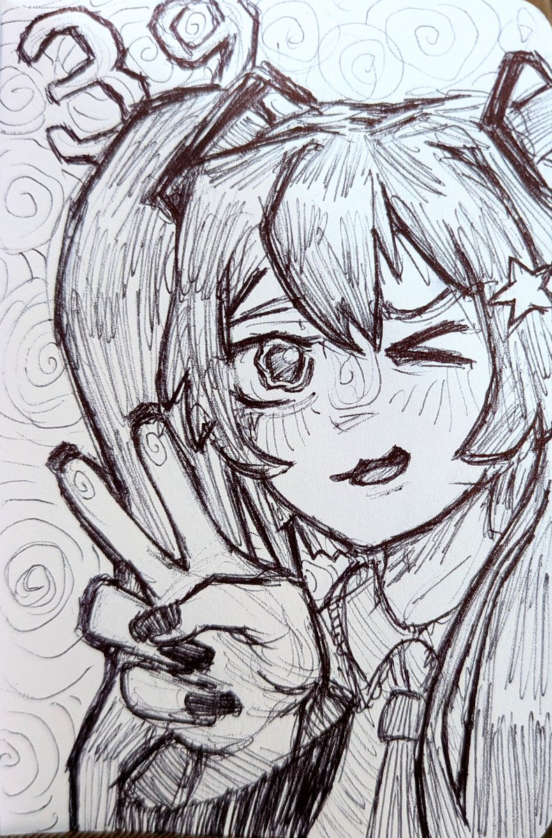 SoapyMuffinn's tweet photo. #miku #doodle #vocaloid https://t.co/87YJRwzWgz