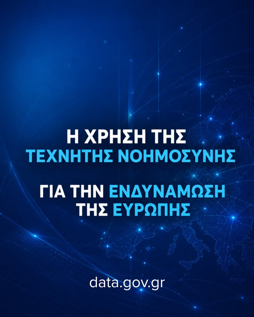 DataAiGov's tweet photo. Τεχνητή Νοημοσύνη και Δημόσια Διοίκηση: Ελλάδα και Ευρωπαϊκή Επιτροπή ενώνουν δυνάμεις για ένα ψηφιακό μέλλον. 

Διαβάστε περισσότερα στο Δελτίο Τύπου: https://t.co/TOJwV5H9LY https://t.co/RwPO69dtb3