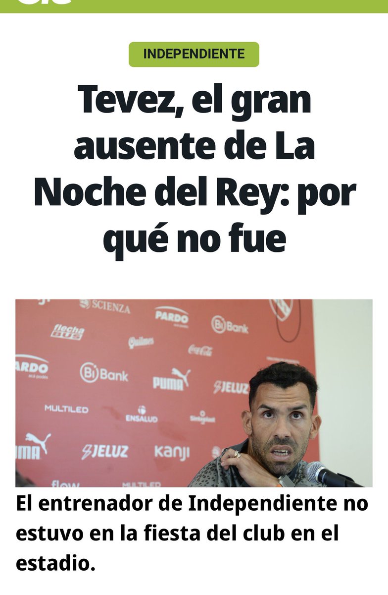 juanlezka's tweet photo. Tevez mintió

En la noche del rey dijo NO estar porque no invitaron a todo el plantel 

La realidad era muy distinta, si Tévez estaba debía percibir el 50% de lo recaudado 

Que cabe aclarar JAMÁS dijeron cuanto fue... Grande @glostoras https://t.co/eb4wrGAh8U