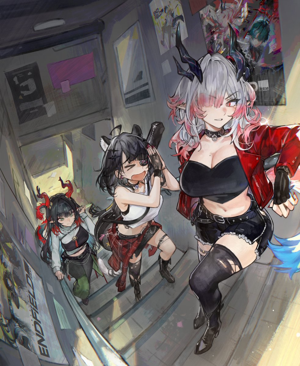 lucadark_art's tweet photo. on their way to the gig #ArknightsEndfield #HeirloomSketches https://t.co/BbUgnz6qfN