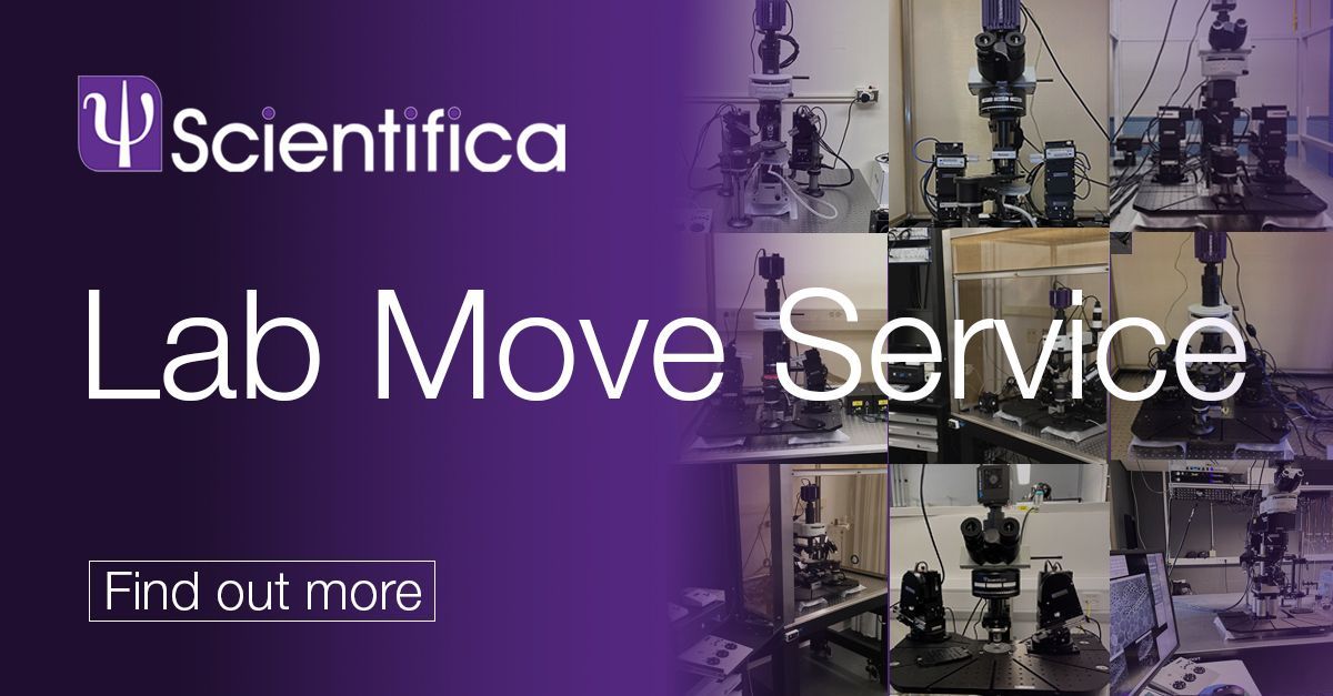 Scientifica_Int's tweet photo. We understand the complexities of relocating a lab. Our dedicated Lab Move Service is designed to provide peace of mind, with professional support every step of the way. Contact us today to learn how we can assist your move > https://t.co/TLpzNha7c2 #electrophysiology https://t.co/yh9bK0oYH9