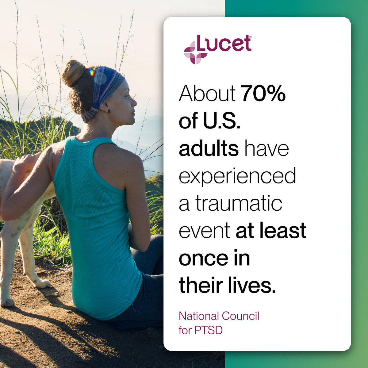 LucetHealth's tweet photo. People respond to trauma in different ways. Some people recover with time and others may have long term effects. Knowing the signs of trauma can help you support healing.
Read more to learn the signs and find support: https://t.co/M3EEMsPTWq
#MentalHealth #PTSD #PTSDawareness https://t.co/rqJ3lM04zj