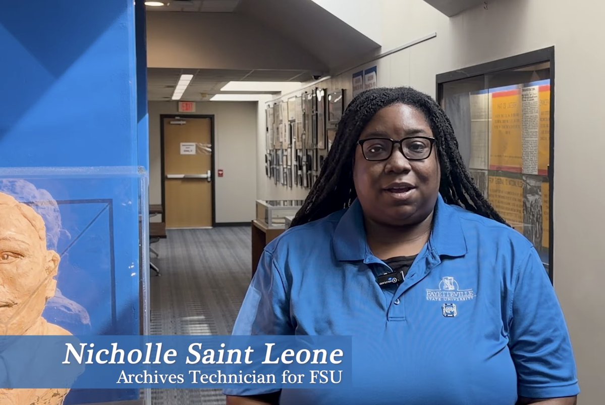 uncfsu's tweet photo. Celebrating the resilience, legacy, and freedom of Juneteenth, enjoy this video, produced by the City of Fayetteville, and featuring FSU's Historian &amp; Archive Technician, Nicole St. Leon

https://t.co/rB3NOaoVA5 

#Juneteenth #BroncoPride #FayettevilleNC #HistoryMatters https://t.co/lsBXzHOafX