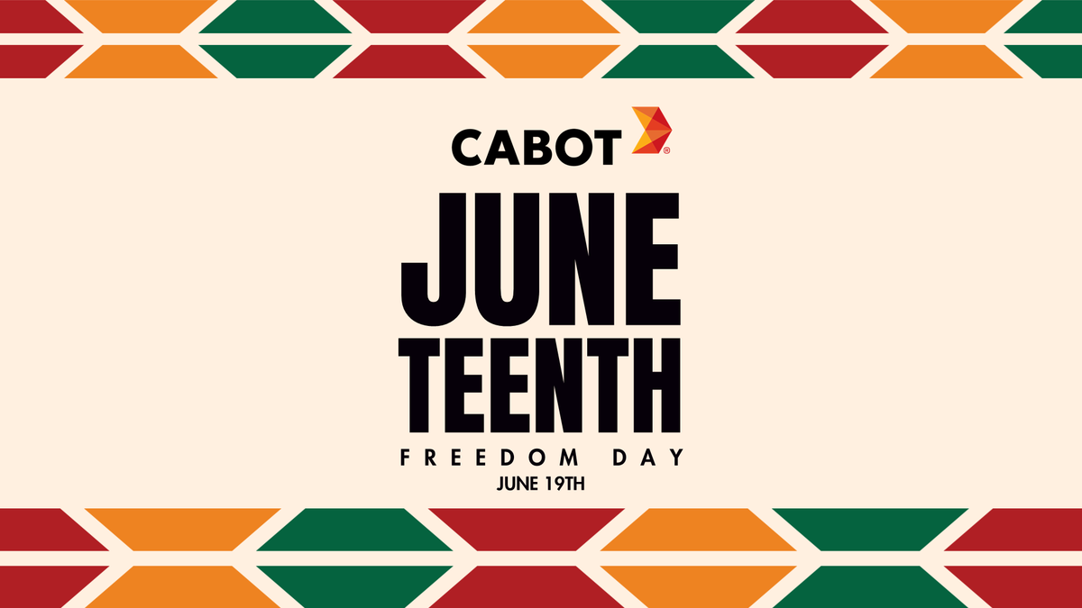 CabotCorp's tweet photo. Juneteenth marks a significant moment in the history of freedom in the United States. We honor this day by reflecting, learning, and celebrating together.

#Juneteenth #Freedom #FreedomSeason https://t.co/9ulwRnH3GG